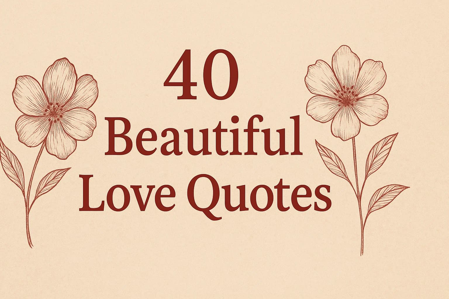 40 Beautiful Love Quotes to Inspire Your Heart and Soul (Part 2)